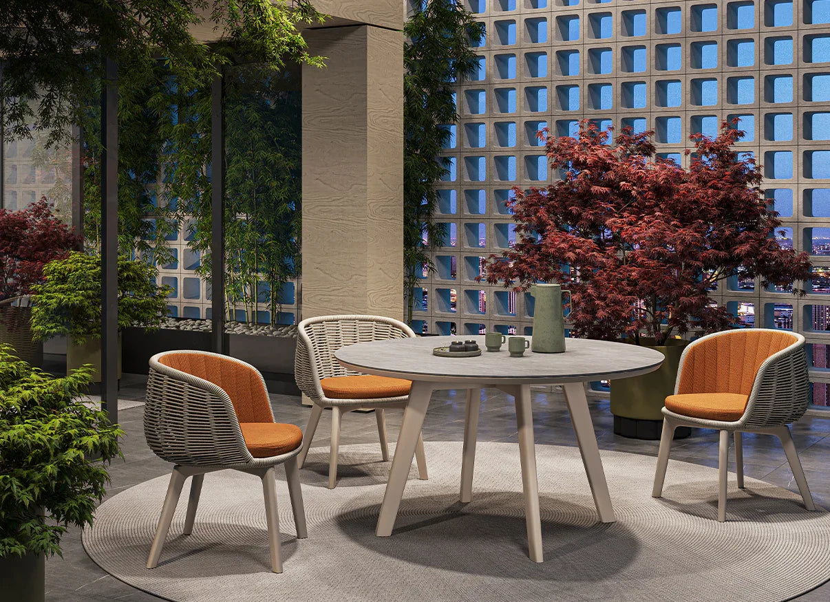 Dining Armchair (ALU base) - Bagel - Seating & Co